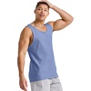 Hanes Mens Originals Tri-Blend Tank Top, Lightweight Tanks for Men, Sleeveless Tank Shirt(Deep Forte Blue Pe Heather)