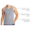 Hanes Men’s Performance Tank, X-Temp Moisture-Wicking Tank Top, Solid Colors, 2-Pack(Light Steel)