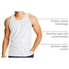 Hanes Men’s Performance Tank, X-Temp Moisture-Wicking Tank Top, Solid Colors, 2-Pack(White)