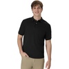 Hanes Men’s Short Sleeve Jersey Pocket Polo (Pack of 2)(Black)