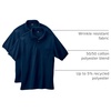 Hanes Men’s Short Sleeve Jersey Pocket Polo (Pack of 2)(Navy)