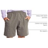 Hanes Men’s Shorts, Essentials Short with Pockets, Gym Shorts for Men, Men’s Athletic Shorts, 7.5″(Camo Green Heather)