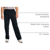 Hanes Men’s Sweatpants Pack – 3-Pack – Essentials Midweight Cotton Jersey Lounge Pants – Open Bottom – Pockets – 32″(Black)