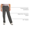 Hanes Men’s Sweatpants Pack – 3-Pack – Essentials Midweight Cotton Jersey Lounge Pants – Open Bottom – Pockets – 32″(Charcoal Heather)