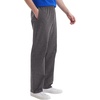 Hanes Men’s Sweatpants Pack – 3-Pack – Essentials Midweight Cotton Jersey Lounge Pants – Open Bottom – Pockets – 32″(Charcoal Heather)