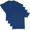 Hanes Men’s T-Shirt Pack – 4 or 6 Pack – Essential-T Crewneck Cotton T-Shirts – Everyday Men’s Clothing – Big & Tall(Deep Royal – 4 Pack)