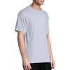 Hanes Men’s T-Shirt Pack – 4 or 6 Pack – Essential-T Crewneck Cotton T-Shirts – Everyday Men’s Clothing – Big & Tall(Light Steel)