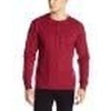 Hanes Mens T-Shirts, Men’s Beefyt Henley Shirts, Men’s Cotton Long Sleeve Shirts(Brandy-wine Heather)