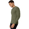 Hanes Mens T-Shirts, Men’s Beefyt Henley Shirts, Men’s Cotton Long Sleeve Shirts(Camouflage Green Htr)