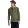 Hanes Mens T-Shirts, Men’s Beefyt Henley Shirts, Men’s Cotton Long Sleeve Shirts(Camouflage Green Htr)