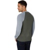 Hanes Mens T-Shirts, Men’s Beefyt Henley Shirts, Men’s Cotton Long Sleeve Shirts(Camouflage Green/Oxford Gray)
