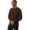 Hanes Mens T-Shirts, Men’s Beefyt Henley Shirts, Men’s Cotton Long Sleeve Shirts(Dark Truffle)