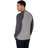 Hanes Mens T-Shirts, Men’s Beefyt Henley Shirts, Men’s Cotton Long Sleeve Shirts(Oxford Gray/Slate Heather)