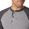 Hanes Mens T-Shirts, Men’s Beefyt Henley Shirts, Men’s Cotton Long Sleeve Shirts(Oxford Gray/Slate Heather)