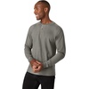Hanes Mens T-Shirts, Men’s Beefyt Henley Shirts, Men’s Cotton Long Sleeve Shirts(Pebblestone Crossdye)