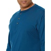 Hanes Mens T-Shirts, Men’s Beefyt Henley Shirts, Men’s Cotton Long Sleeve Shirts(Petro Teal)