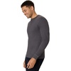 Hanes Mens T-Shirts, Men’s Beefyt Henley Shirts, Men’s Cotton Long Sleeve Shirts(Slate Heather)
