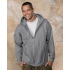 Hanes Men’s Ultimate Full-Zip Hoodie, Men’s Hooded Fleece Sweatshirt with Zipper(Black)