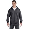Hanes Men’s Ultimate Full-Zip Hoodie, Men’s Hooded Fleece Sweatshirt with Zipper(Charcoal Heather)
