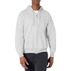 Hanes Men’s Ultimate Full-Zip Hoodie, Men’s Hooded Fleece Sweatshirt with Zipper(Light Steel)