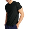 Hanes Men’s X-Temp Performance T-Shirt Pack, Cotton Blend Moisture-Wicking Tees for Men, 2-Pack(Black)