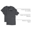 Hanes Men’s X-Temp Performance T-Shirt Pack, Cotton Blend Moisture-Wicking Tees for Men, 2-Pack(Charcoal Heather)