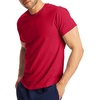 Hanes Men’s X-Temp Performance T-Shirt Pack, Cotton Blend Moisture-Wicking Tees for Men, 2-Pack(Deep Red)
