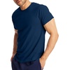 Hanes Men’s X-Temp Performance T-Shirt Pack, Cotton Blend Moisture-Wicking Tees for Men, 2-Pack(Navy)