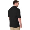 Hanes Men’s X-Temp Short Sleeve Polo Shirt, Midweight Men’s Shirt(Black)