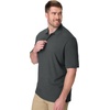 Hanes Men’s X-Temp Short Sleeve Polo Shirt, Midweight Men’s Shirt(Charcoal Heather)