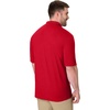 Hanes Men’s X-Temp Short Sleeve Polo Shirt, Midweight Men’s Shirt(Deep Red)