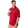 Hanes Men’s X-Temp Short Sleeve Polo Shirt, Midweight Men’s Shirt(Deep Red)