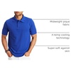 Hanes Men’s X-Temp Short Sleeve Polo Shirt, Midweight Men’s Shirt(Deep Royal)