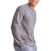 Hanes Originals Men’s French Terry Sweatshirt, Tri-Blend Crewneck Sweatshirt for Men(Black 50r Pe Heather)