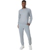 Hanes Originals Men’s French Terry Sweatshirt, Tri-Blend Crewneck Sweatshirt for Men(Concrete Pe Heather)