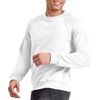 Hanes Originals Men’s French Terry Sweatshirt, Tri-Blend Crewneck Sweatshirt for Men(White)