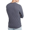 Hanes Originals Men’s Tri-Blend Long Sleeve Henley T-Shirt, Lightweight Long Sleeve Tee(Athletic Navy Pe Heather)