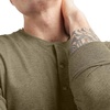 Hanes Originals Men’s Tri-Blend Long Sleeve Henley T-Shirt, Lightweight Long Sleeve Tee(Oregano Pe Heather)