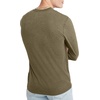Hanes Originals Men’s Tri-Blend Long Sleeve Henley T-Shirt, Lightweight Long Sleeve Tee(Oregano Pe Heather)