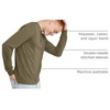 Hanes Originals Men’s Tri-Blend Long Sleeve Henley T-Shirt, Lightweight Long Sleeve Tee(Oregano Pe Heather)