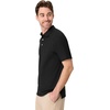 Hanes mens X-temp Performance Polo, Cotton Blend Sport Shirt for Men With Odor Control(Black)
