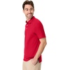 Hanes mens X-temp Performance Polo, Cotton Blend Sport Shirt for Men With Odor Control(Deep Red)