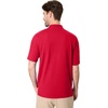 Hanes mens X-temp Performance Polo, Cotton Blend Sport Shirt for Men With Odor Control(Deep Red)