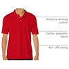 Hanes mens X-temp Performance Polo, Cotton Blend Sport Shirt for Men With Odor Control(Deep Red)