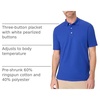 Hanes mens X-temp Performance Polo, Cotton Blend Sport Shirt for Men With Odor Control(Deep Royal)