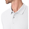 Hanes mens X-temp Performance Polo, Cotton Blend Sport Shirt for Men With Odor Control(White)