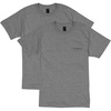Hanes Men’s Beefy-t Pocket, Heavyweight Cotton Pocket Tee for Men, Full-Cut T-Shirt, 1 Or 2 Pack(Charcoal Heather – 2 Pack)