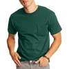 Hanes Men’s Beefy-t Pocket, Heavyweight Cotton Pocket Tee for Men, Full-Cut T-Shirt, 1 Or 2 Pack(Deep Forest – 1 Pack)