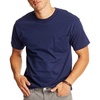 Hanes Men’s Beefy-t Pocket, Heavyweight Cotton Pocket Tee for Men, Full-Cut T-Shirt, 1 Or 2 Pack(Navy – 1 Pack)