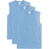 Hanes Men’s Essentials Midweight Muscle T-Shirt Pack, Cotton Muscle Tank Shirts, 3-Pack(Swiss Blue)